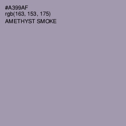 #A399AF - Amethyst Smoke Color Image
